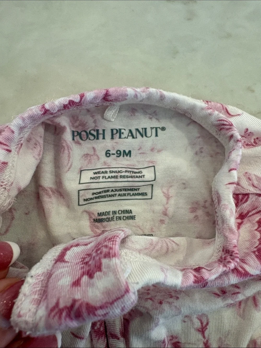 Posh Peanut Pink Floral Convertible One-Piece Sleeper